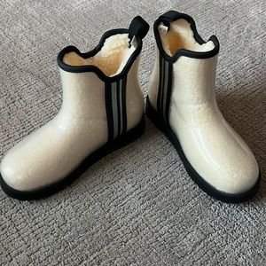 Fun see thru boots  size 6